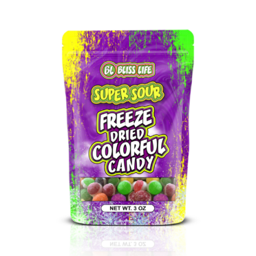 3 OZ SUPER SOUR COLORFUL CANDY